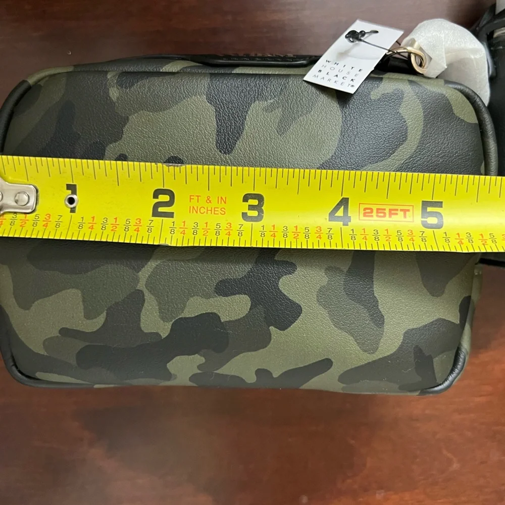 WHBM White House Black Market Camo Camouflage Cosmetics Bag Spray Bottle Holder